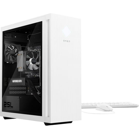 HP OMEN 25L Gaming/Entertainment Desktop PC (AMD Ryzen 5 5600G 6-Core, GeForce GTX 1660 Super, 16GB RAM, 2TB PCIe SSD + 6TB HDD (3.5), Wifi, USB 3.2, HDMI, Bluetooth, Display Port, Win 11 Pro)