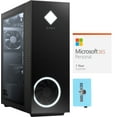 thumbnail image 1 of HP OMEN 30L Desktop PC (AMD Ryzen 5 5600G 6-Core, NVIDIA RTX 3060, 16GB RAM, 1TB m.2 SATA SSD + 2TB HDD (3.5), Wifi, Bluetooth, USB 3.2, HDMI, Win 11 Pro) with Microsoft 365 Personal , Hub, 1 of 5