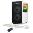 thumbnail image 1 of HP OMEN 35L Gaming Desktop PC (AMD Ryzen 7 8700G, GeForce RTX 4060 Ti 8GB GDDR6, 16GB DDR5, 128GB PCIe SSD + 2TB HDD, RGB Fans, Air Cooling, 600W PSU, WiFi 6, Bluetooth 5.3, Win 11 Pro) w/USB-C Dock, 1 of 6