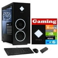 thumbnail image 1 of HP OMEN 40L Desktop PC (AMD Ryzen 5 7600, GeForce RTX 4060 8GB GDDR6, 32GB DDR5, 256GB PCIe SSD + 1TB HDD, Air Cooling, 600W PSU, WiFi 6, Bluetooth 5.3, RJ-45, 3 Display Port, Win 11 Pro) w/USB-C Dock, 1 of 7