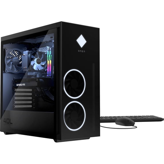 HP OMEN - 40L Gaming Desktop - AMD Ryzen 5 7600 - 16GB DDR5 Memory - NVIDIA GeForce RTX 4060 - 1TB SSD - Black