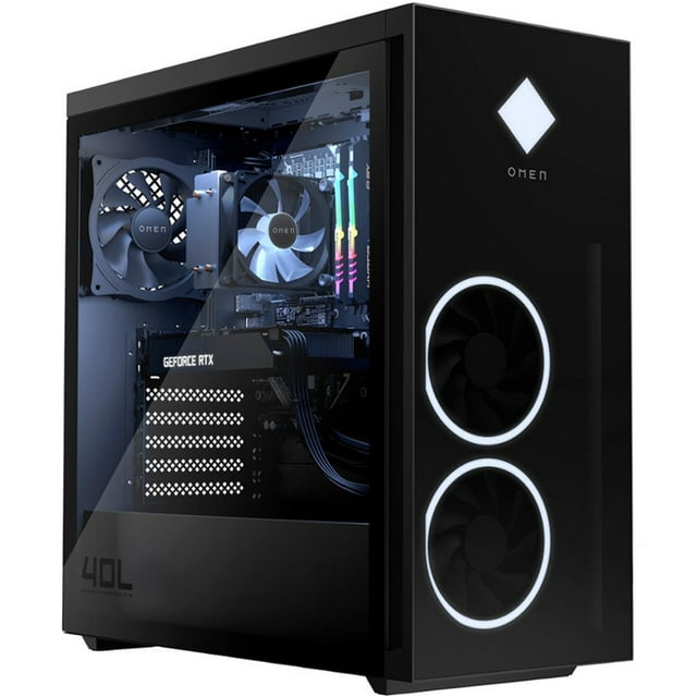 HP OMEN 40L Gaming Desktop PC (AMD Ryzen 7 5700G 8-Core, GeForce RTX 3070 8GB, GeForce RTX 3070, 16GB RAM, 1TB PCIe SSD + 2TB HDD (3.5), Wifi, USB 3.2, HDMI, Bluetooth, Win 11 Pro)