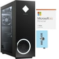 thumbnail image 1 of HP OMEN GT13-1154  Gaming/Entertainment Desktop PC (AMD Ryzen 7 5800X 8-Core, GeForce RTX 3080, 128GB RAM, 2TB PCIe SSD + 6TB HDD (3.5), Wifi, Win 11 Home) with Microsoft 365 Personal , Hub, 1 of 7