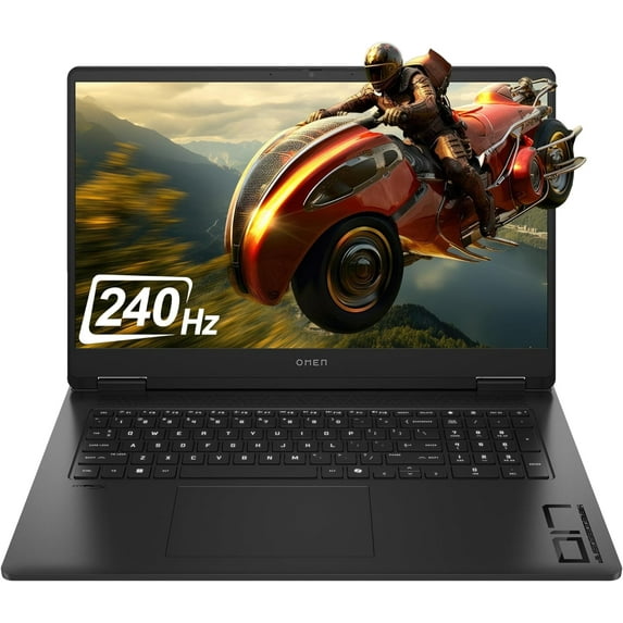 HP OMEN Gaming Laptop, AMD Ryzen 7 8845HS, 64 GB DDR5 RAM, 1 TB PCle SSD, 17.3" QHD (2560x1440), Nvidia G-Force RTX 4070, W11 Home