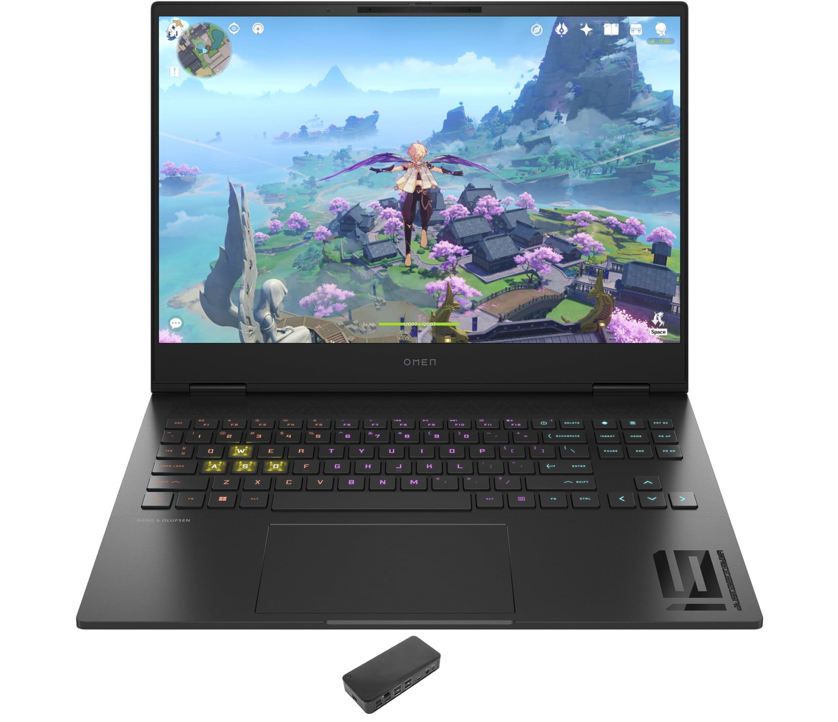 HP OMEN Transcend Gaming/Entertainment Laptop (Intel i7-13700HX 16-Core, 16.0in 240 Hz Wide QXGA (2560x1600), GeForce RTX 4070, 16GB DDR5 4800MHz RAM, 1TB PCIe SSD, Win 11 Pro) with USB-C Dock