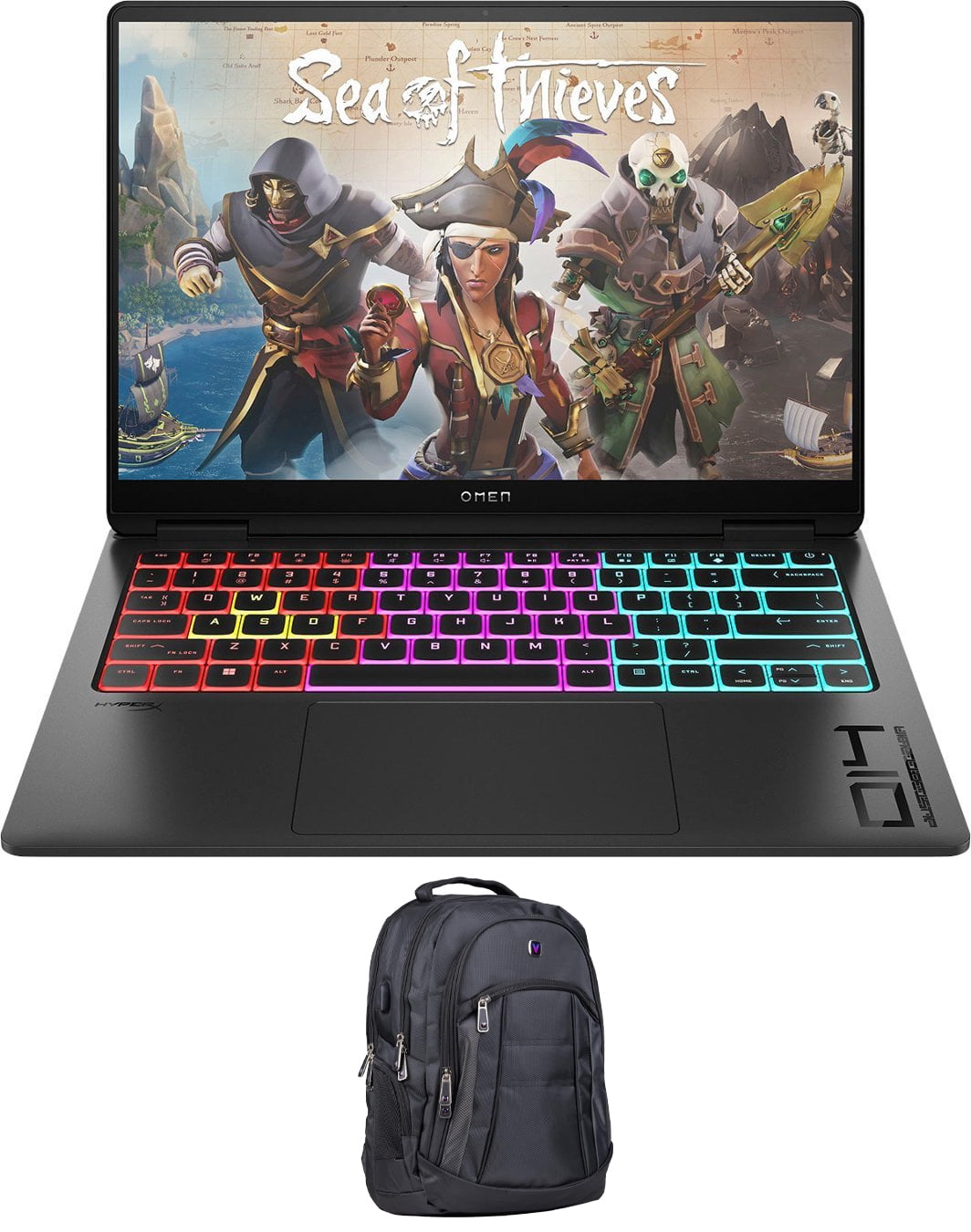 HP OMEN Transcend Gaming Laptop (Intel Ultra 7-155H 16-Core, 14.0in 120 Hz 2.8K (2880x1800), GeForce RTX 4060, 16GB LPDDR5X 7466MHz RAM, 1TB PCIe SSD, Backlit KB, Win 11 Pro) with Premium Backpack