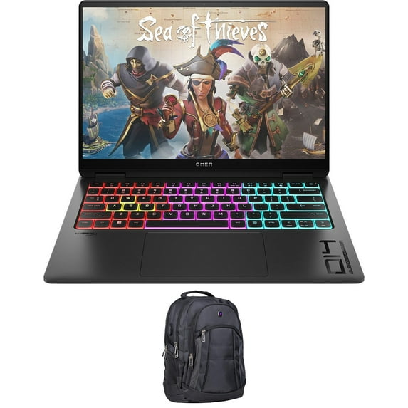 HP OMEN Transcend Gaming Laptop (Intel Ultra 7-155H 16-Core, 14.0in 120 Hz 2.8K (2880x1800), GeForce RTX 4060, 16GB LPDDR5X 7466MHz RAM, 1TB PCIe SSD, Backlit KB, Win 11 Pro) with Premium Backpack