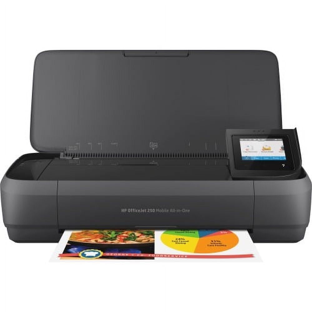 HP - OfficeJet 250 Mobile Wireless All-In-One Printer - Black