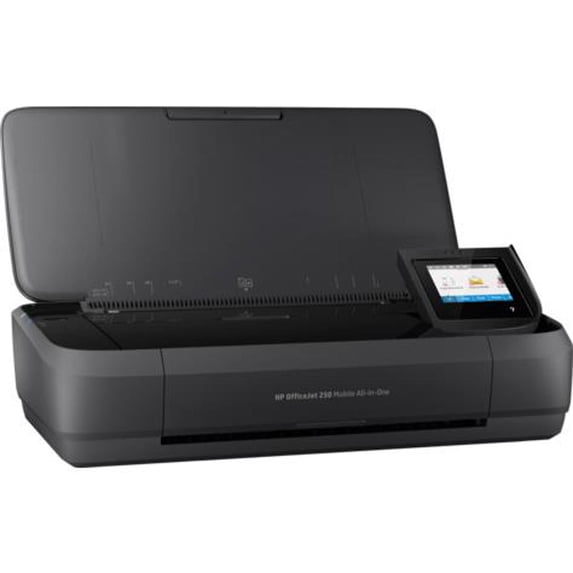 HP OfficeJet 250 Wireless Mobile Printer, Scanner, Copier - Black, Battery Included (CZ992A)