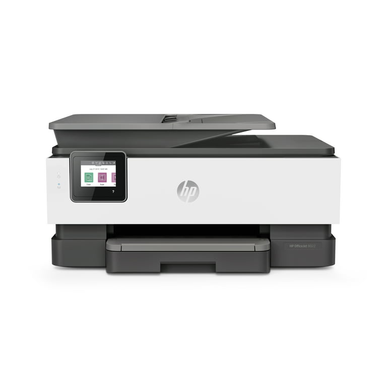 HP OfficeJet Pro 8022e All-in-One - Multifonction (Impression, copie, scan,  fax) jet d'encre, couleur, A4, recto verso uniquement en impression,  chargeur de documents ADF, 20 ppm