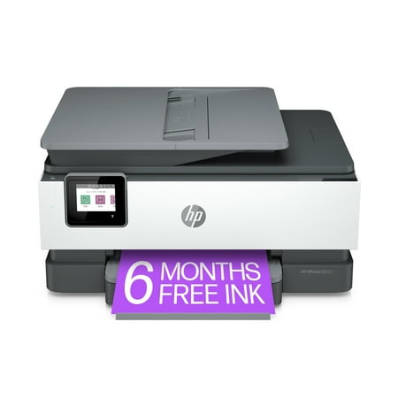 HP - OfficeJet Pro 8022e Wireless All-in-One Inkjet Printer with 6 months of Instant Ink Included with HP+ - White
