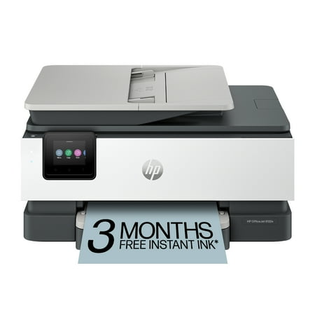 HP OfficeJet 8122e All-in-One Wireless Color Inkjet Printer with 3 Months Instant Ink included with HP+