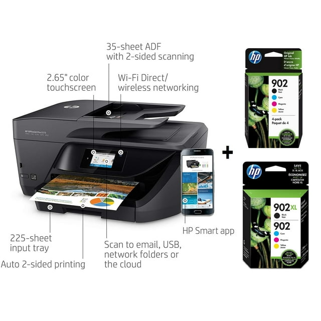 HP Officejet Pro 6978 Wireless Inkjet Multifunction Printer, Color
