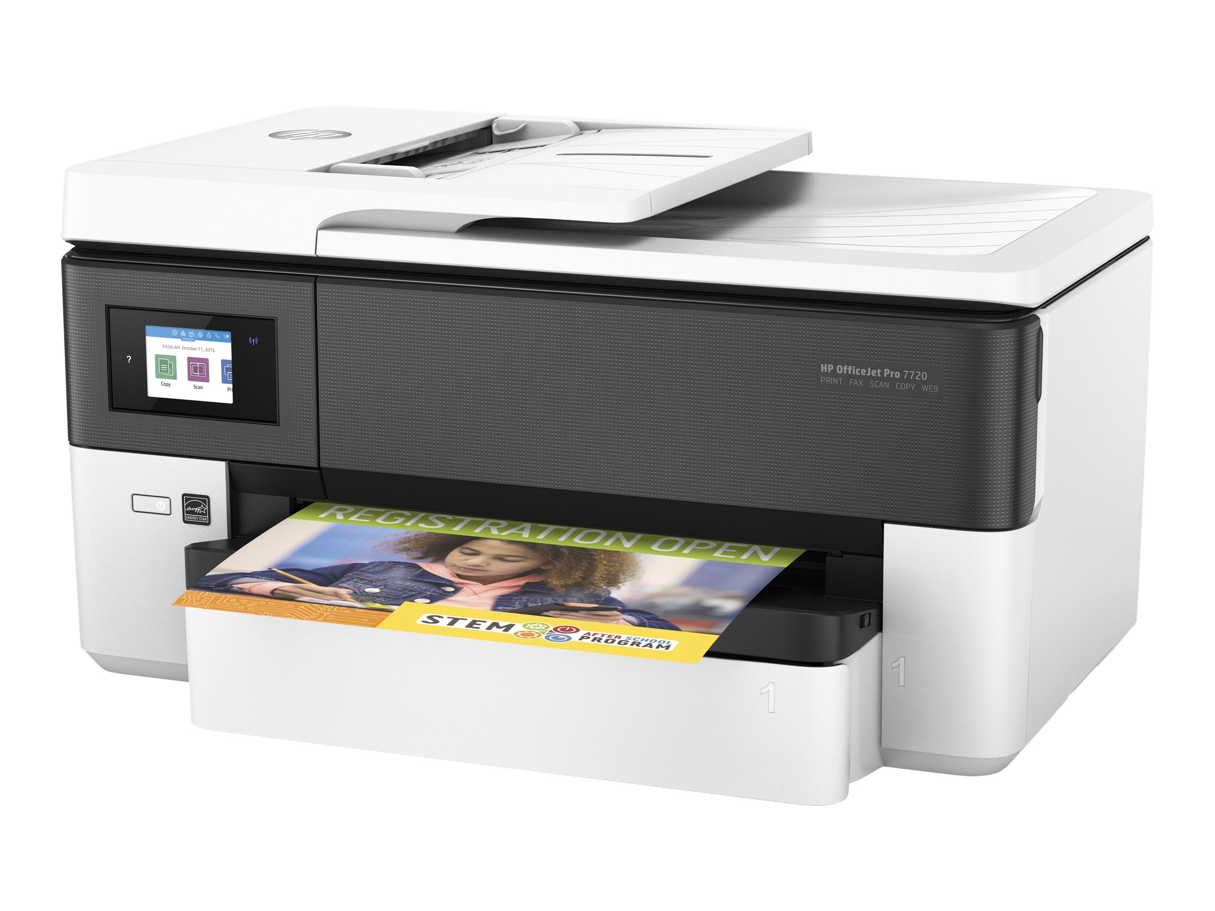Bærbar Fitness hyppigt HP Officejet Pro 7720 Wide Format All-in-One - Multifunction printer -  color - ink-jet - 8.5 in x 14 in (original) - A3 (media) - up to 34 ppm  (copying) - up