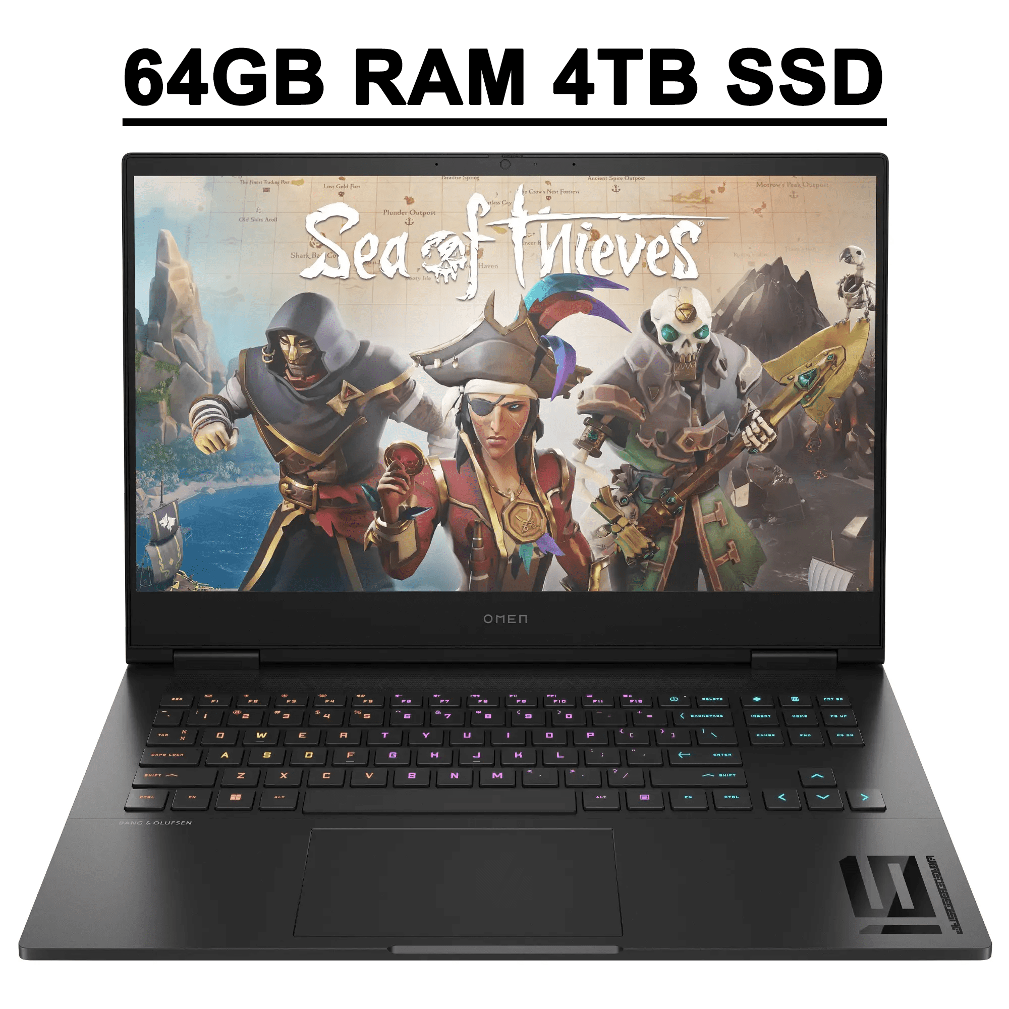HP Omen 16 Gaming Laptop 16.1" FHD IPS 165Hz (100% sRGB) Intel 10-core i7-13620H 64GB RAM 4TB SSD GeForce RTX 4060 8GB RGB Backlit FHD Privacy Camera Fast Charging B&O Win11
