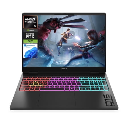 HP Omen MAX 16 Ryzen AI 9 RTX 5070 2025 Gaming Laptop, 16" 2.5K(2560*1600) 240Hz, 32GB DDR5, 1TB SSD