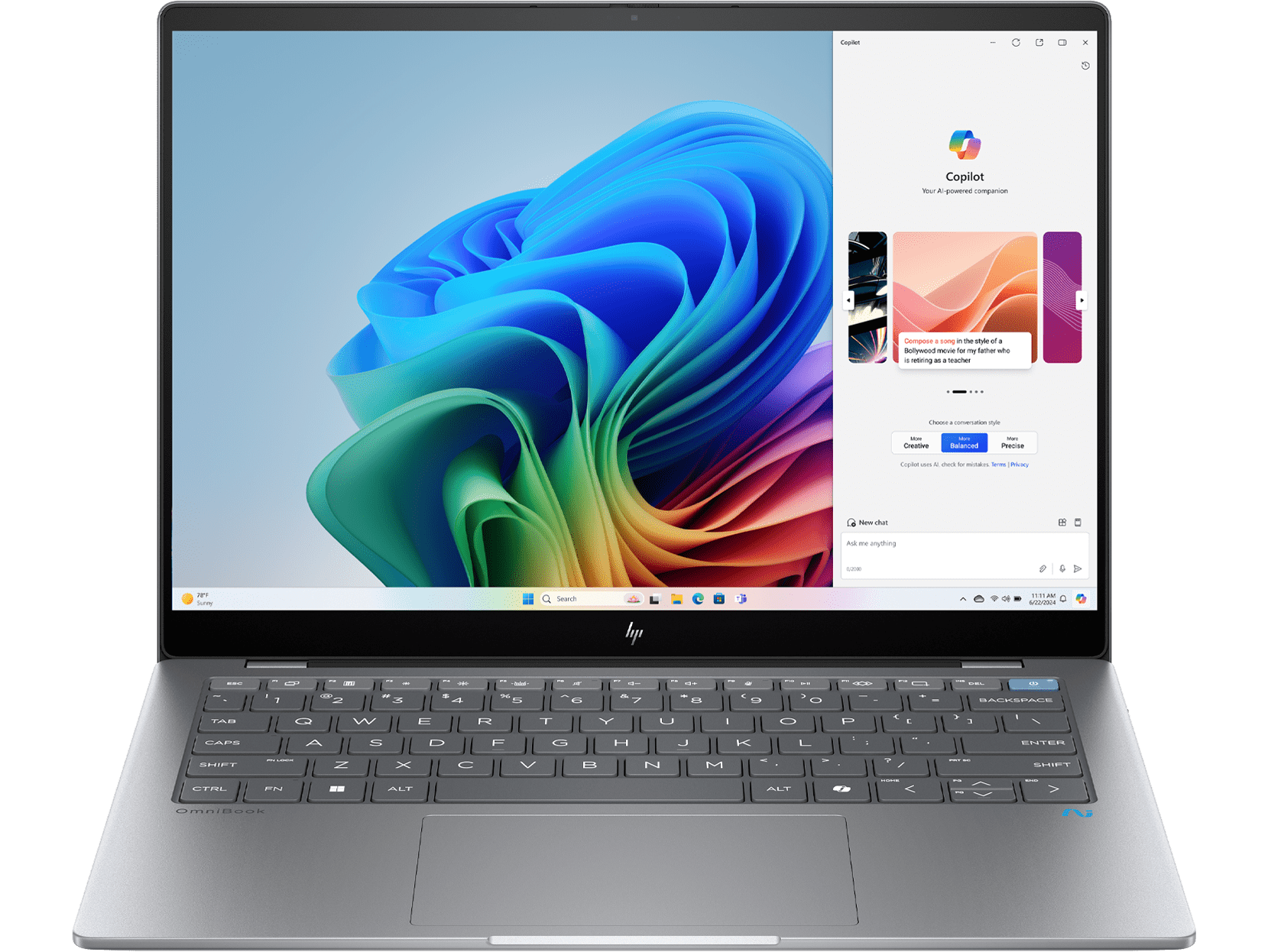 HP Omni Laptop Computer 14" 2.2K Touch Screen Snapdragon 16 GB