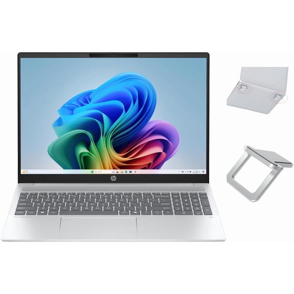 HP OmniBook 16" WUXGA Non-Touch IPS Display |AMD Ryzen AI 7 350| AMD Radeo 860M Graphics|AI PC |Silver| 16GB RAM DDR5 | 512GB SSD | Windows 11 Home | Bundle with Laptop Stand