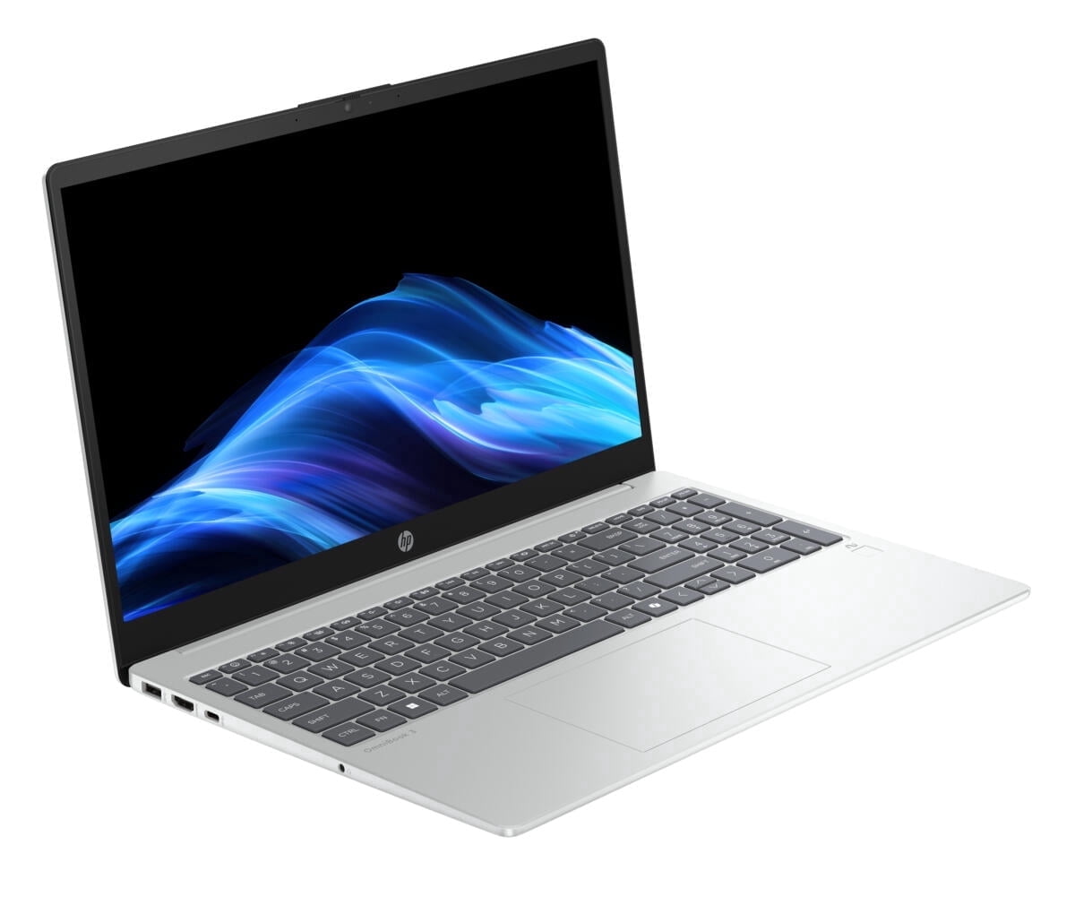 HP OmniBook 3 15-FN0105 Ryzen™ AI 5 330 512GB SSD 16GB 15.6" (1920x1080) TOUCHSCREEN IPS WIN11 GLACIER SILVER FP Reader