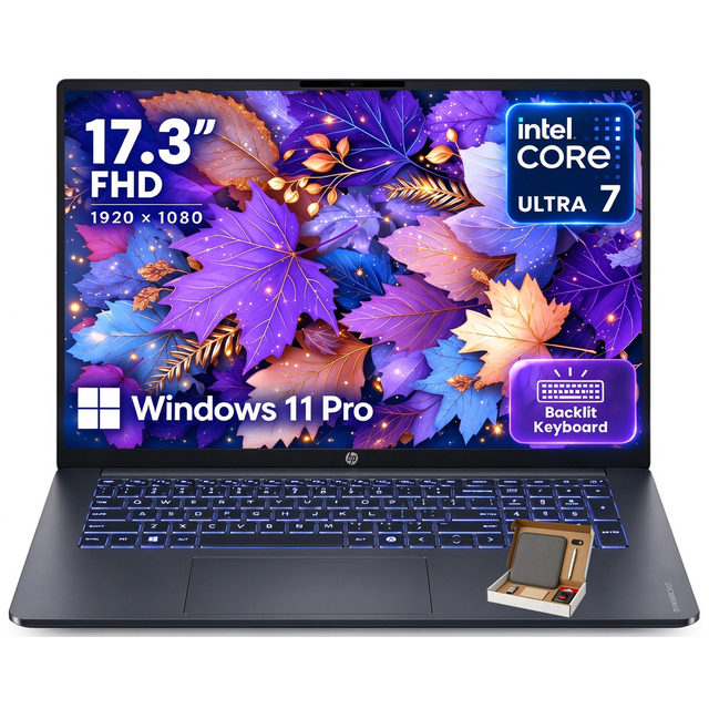 HP OmniBook 3 17.3 inch FHD Laptop 2026, 16GB DDR5, 1TB SSD, Intel ...