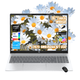 thumbnail image 1 of HP OmniBook 5 Copilot+ AI PC, 16" 2K (1920x1200) Touchscreen, 32GB LPDDR5x RAM, 1TB PCIe SSD, AMD Ryzen AI 7 350 Up to 5GHz, Backlit KB, FHD IR camera, Windows 11 Home, W/Mouse, 1 of 8