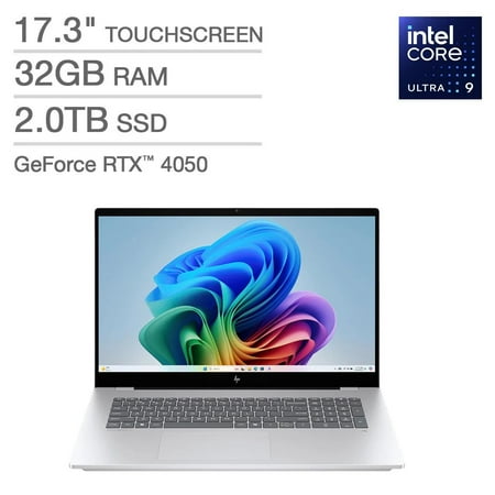 HP OmniBook 7 17.3" AI Laptop - Intel® Core Ultra 9 288V - Copilot+ PC - FHD Touchscreen - 32GB Memory - 2TB SSD - GeForce RTX 4050 - Windows 11 Home