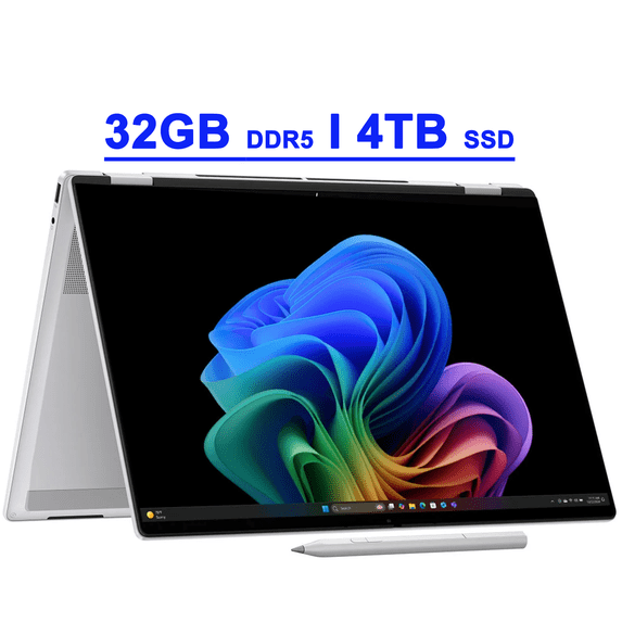 HP OmniBook 7 Flip 16 Premium 2-in-1 Professional Business Laptop 16" 3k OLED Touch Intel 8-core Ultra 7 258V (Up to 47 TOPS) 32GB DDR5 4TB SSD 5MP IR Camera Wi-Fi7 w/Pen Win11 Copilot+ AI