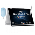 thumbnail image 1 of HP OmniBook 7 Flip Copilot + 2-in-1 Laptop 16.0in Touchscreen IPS WUXGA Display (Intel Ultra 7-258V, 32GB LPDDR5X, 512GB SSD, Active Pen, Backlit KB, Win 11 Home) w/Dockztorm Wireless Mouse, 1 of 7