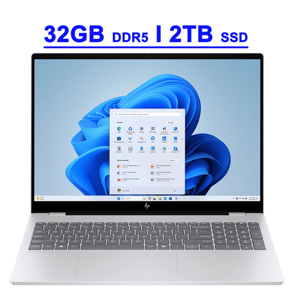 HP OmniBook 7 Premium Copilot AI Laptop 16" 2k (2048x1280) OLED Touch (HDR 500nits, 100% DCI-P3) Intel 16-core Ultra 7 255H 32GB DDR5 2TB SSD For Creator Business Professional Backlit IR Camera Win11