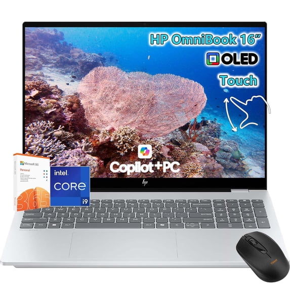 HP OmniBook 7 Touchscreen Laptop -Intel Core 9 270H Beat i7-13650HX -16" 2K OLED 120Hz -64GB RAM -2TB SSD -Windows 11 Pro-Backlit Keyboard-Video Editing Business Computadora Portátil Laptop Copilot