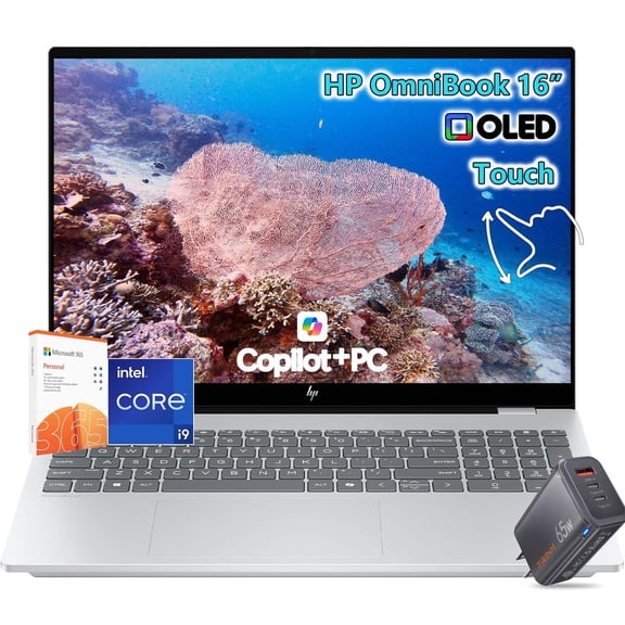 HP OmniBook 7 Touchscreen Laptop -Intel Core 9 270H Beat i7-13650HX -16" 2K OLED 120Hz -32GB RAM -2TB SSD -Windows 11 Pro-Backlit Keyboard-Video Editing Business Computadora Portátil Laptop Copilot