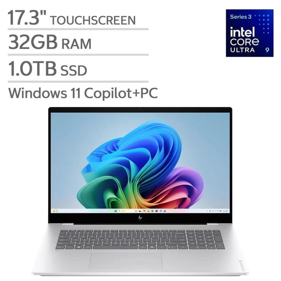 HP OmniBook X 17.3" Touchscreen Laptop - Intel Core Ultra 9 Series 3 Processor - Copilot+ PC - FHD (1920 x 1080) - 32GB Memory - 1TB SSD - Windows 11 Home