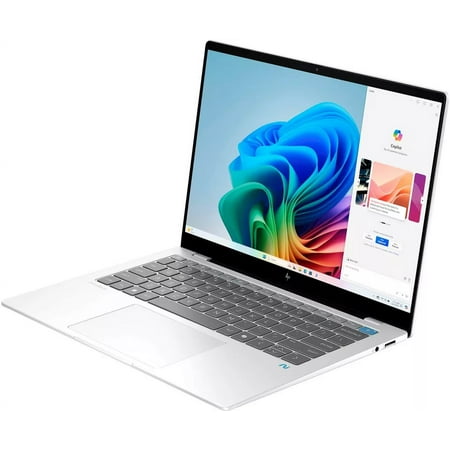HP - OmniBook X - Copilot+ PC - 14" 2.2K Touch-Screen Laptop - Snapdragon X Plus - 16GB Memory - 512GB SSD - Glacier Silver