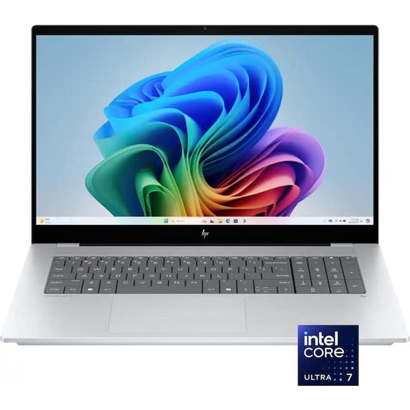 HP - OmniBook X - Copilot+ PC - 17.3" Full HD Touch-Screen Laptop - Intel Core Ultra 7 258V 2024 - 32GB Memory - 2TB SSD - Glacier Silver