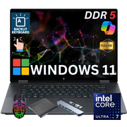HP - OmniBook X Flip 2-in-1 - Copilot+ PC - 16" 2K Touch-Screen Laptop - Intel Core Ultra 7 - 16GB Memory - 512GB SSD - Windows 11 Home Eclipse Gray