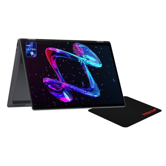 HP OmniBook X Flip 2-in-1 Laptop, Intel Core Ultra 9 - 386H, 32 GB LPDDR5X RAM, 4 TB PCIe SSD, 16" 3K (2880x1800) Touchscreen, Intel Graphics, Backlit Keyboard, W11 Home, Eclipse Gray+Traix MousePad