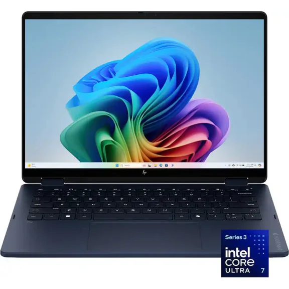 HP OmniBook X Flip 2n1 14" 2K Touchscreen Intel Core Ultra 7 355 24GB 512GB SSD - Atmospheric Blue 14-KP0023DX