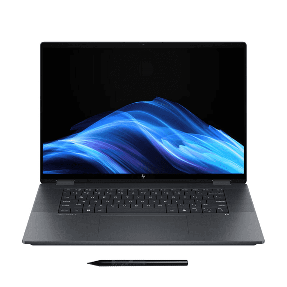 HP OmniBook X Flip 2in 1 Copilot+ PC 16" 3K OLED Touch Laptop Intel Core Ultra 9 Active Stylus Pen 2 Years CPS Warranty 2TB Gen 5 SSD 32GB RAM Win 11 Pro