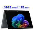 thumbnail image 1 of HP OmniBook X Flip Premium 2-in-1 Laptop 16" 3K OLED Touch (100% DCI-P3, 120Hz) Intel 8-core Ultra 9 288V (Up to 48 TOPS) 32GB DDR5 1TB SSD Backlit Wi-Fi6E 5MP IR HDR Camera Win11 Copilot+ AI, 1 of 7