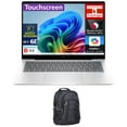 thumbnail image 1 of HP OmniBook X Laptop 14.0in Touchscreen 2.2K Display (Qualcomm Snapdragon X Plus X1P-42-100, 16GB LPDDR5X, 2TB PCIe SSD, Qualcomm Adreno, Backlit KB, WiFi 6E, Webcam, Win 11 Pro) w/Premium Backpack, 1 of 7
