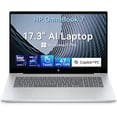 thumbnail image 1 of HP OmniBook X Laptop Next Gen AI 17-dd0057nr 17.3",Touch screen,Windows 11 Pro,Intel® Core™ Ultra 7,16GB RAM,1TB SSD,RTX™ 4050,Backlit KB,FHD,Glacier silver, 1 of 5
