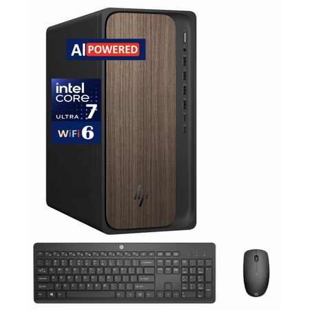 HP OmniDesk AI PC Desktop (Intel Ultra 7-265, 8GB DDR5, 256GB SSD, Intel Graphics, 280W PSU, WiFi 6, Bluetooth 5.2, RJ-45, 1 Display Port, 1, Win 11 Home)