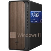 HP OmniDesk Desktop AI M03-0000t PC, Intel Core Ultra 5 225, 64 GB DDR5 RAM, 1 TB SSD,Intel Graphics, Windows 11 Home,Dark Wood, M03-0000t 2025