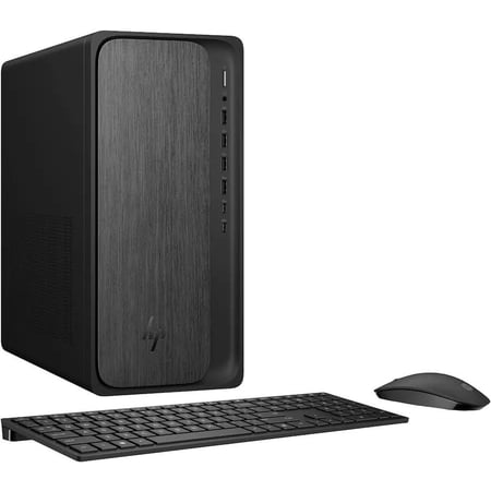 HP - OmniDesk Desktop - AMD Ryzen 7 8700G 2024 - 16GB DDR5 Memory - 1TB SSD - Gray Wood