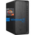 thumbnail image 1 of HP OmniDesk M02 Business Next Gen AI PC Desktop, AMD Ryzen 7-8700G Processor (8 Cores, Up to 5.1GHz) , 64GB DDR5 RAM, 4TB SSD, USB-C, Wi-Fi 6, HDMI+DP Dual Monitor Support, Windows 11 Pro, 1 of 9