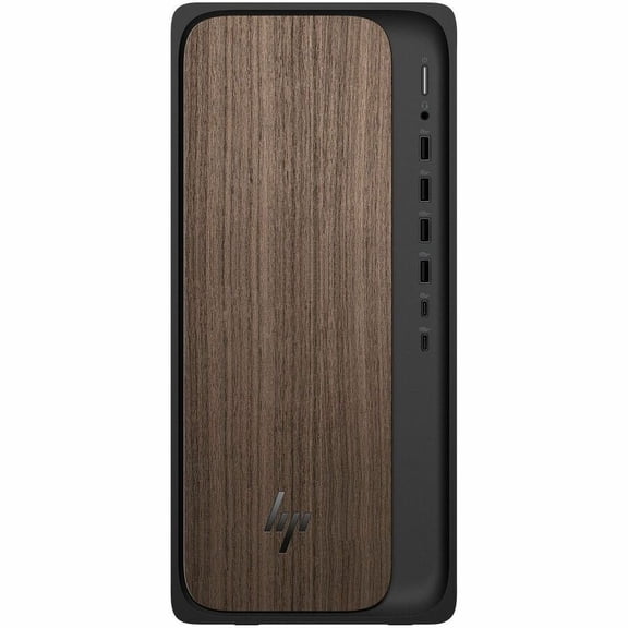 HP OmniDesk M03-0000i M03-0010 Desktop Computer - Intel Core Ultra 5 225 - 16 GB - 512 GB SSD - Jack Black, Dark Wood - Intel B860 Chip - Windows 11 Home - Intel DDR5 SDRAM - IEEE 802.11ax
