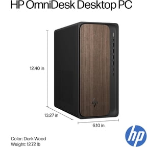 HP OmniDesk M03 Business Next Gen AI PC Desktop, Intel Core Ultra 9-285 Processor (10 Cores, Up to 4.9GHz) , 16GB DDR5 RAM, 1TB SSD, USB-C, Wi-Fi 6, HDMI+DP Dual Monitor Support, Windows 11 Pro