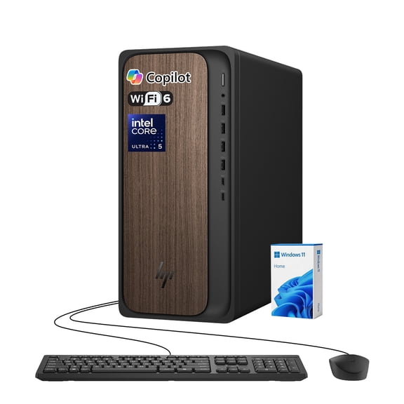 HP OmniDesk M03 Premium Tower Desktop, Intel Core Ultra 5 225, 32GB DDR5, 1TB SSD, Windows 11 Home