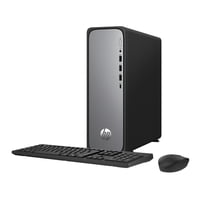 HP OmniDesk Slim Desktop with Intel Quad Core i3-14100 / 8GB RAM / 512GB SSD / Windows 11 (Meteor Silver) - Open Box