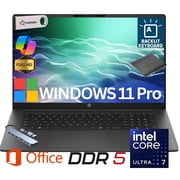 HP Omnibook 3 17.3" AI Laptop - Intel Core Ultra 7 255U - CoPilot+ PC - 2K 1920 x 1080 - 16GB DDR5 Memory - 512GB SSD - Windows 11 Home
